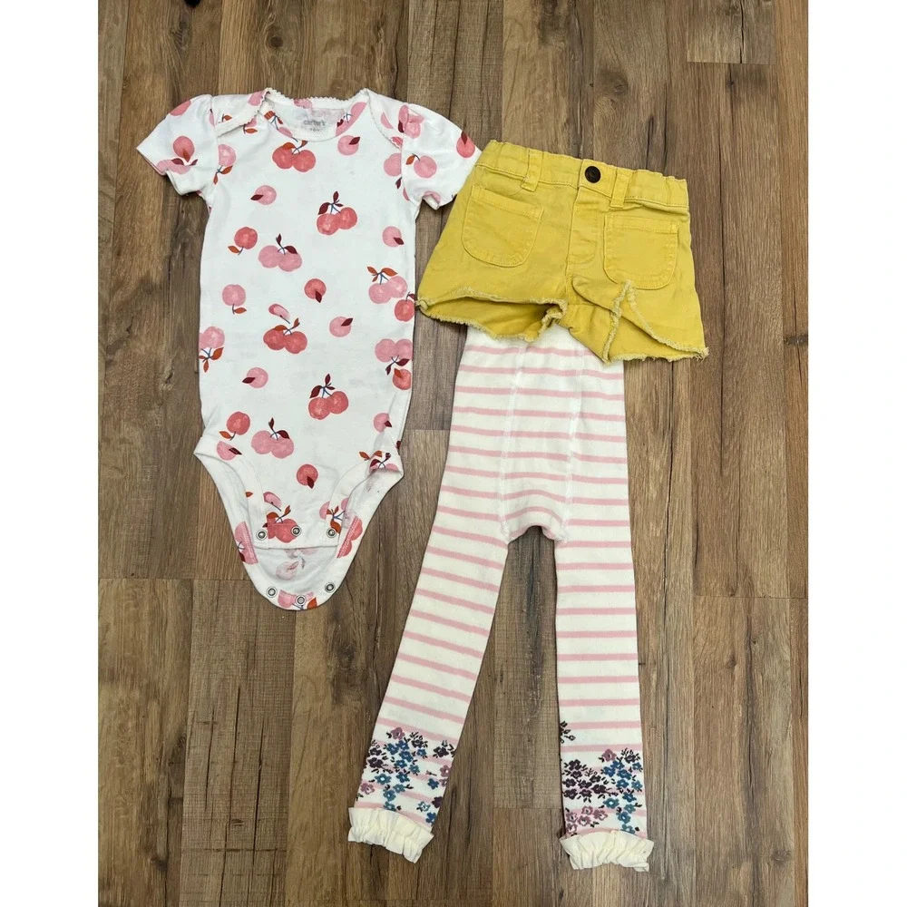 5 Pc Toddler Girl Bundle 18M–2T‎ | Carter's, Disney, Ruffle Butts | 100% Cotton